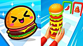 Food Run vs Burger Master Game / All Level Soeed Run Gameplay, Andriod ios game / Runnig game  screenshot 2