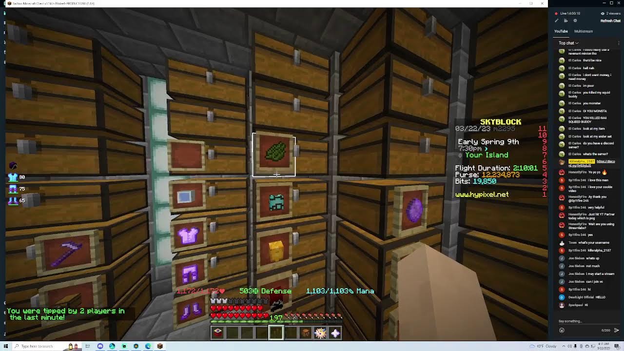 Hypixel skyblock gift giveaway solo ep 8 oh and jerry boxes come and