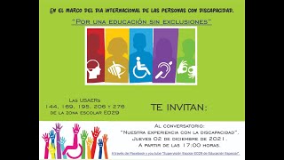 Conversatorio: Nuestra Experiencia con la Discapacidad