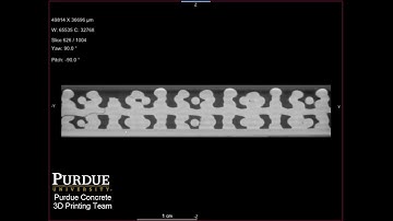 YZ view of the 2D slices of cellular Bouligand architecture with 45° pitch angle upon micro-CT