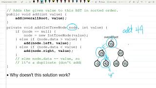 CS260 = Binary Search Tree = Add Coding = Part 6