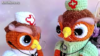 Амигуруми: схема Сова Доктор | Игрушки вязаные крючком - Free crochet patterns.