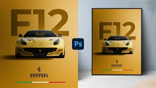 Car Poster Design Photoshop Tutorial - Sports Poster screenshot 2