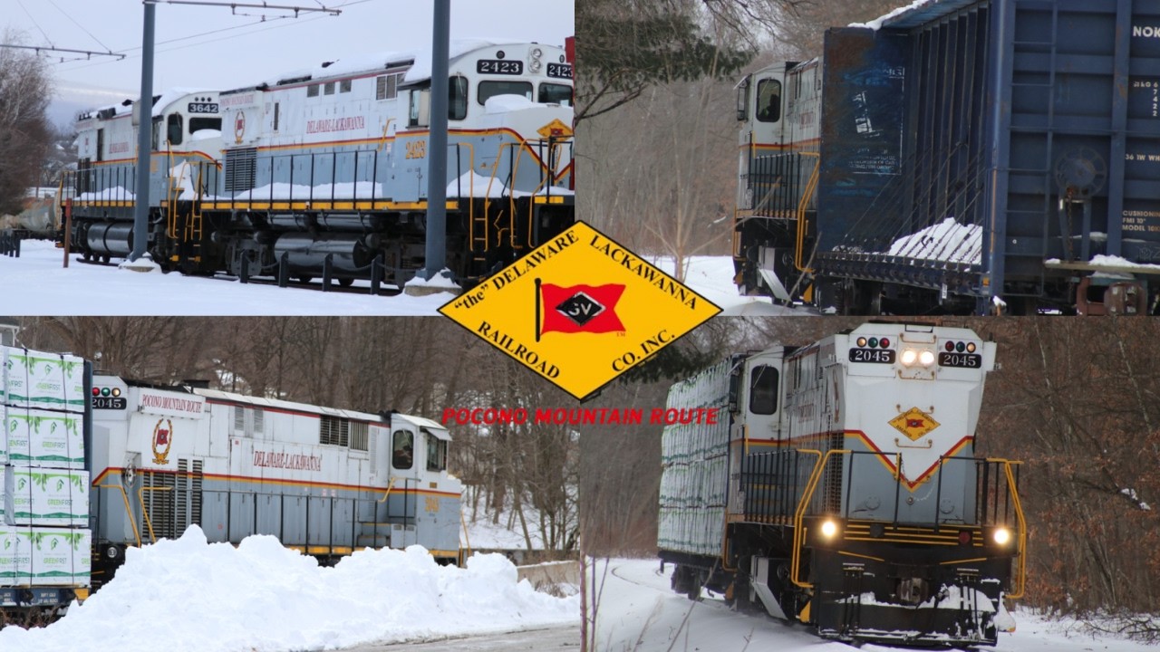 Delaware-Lackawanna Railroad Alco Action Outside of Scranton, PA! (2/1/26)
