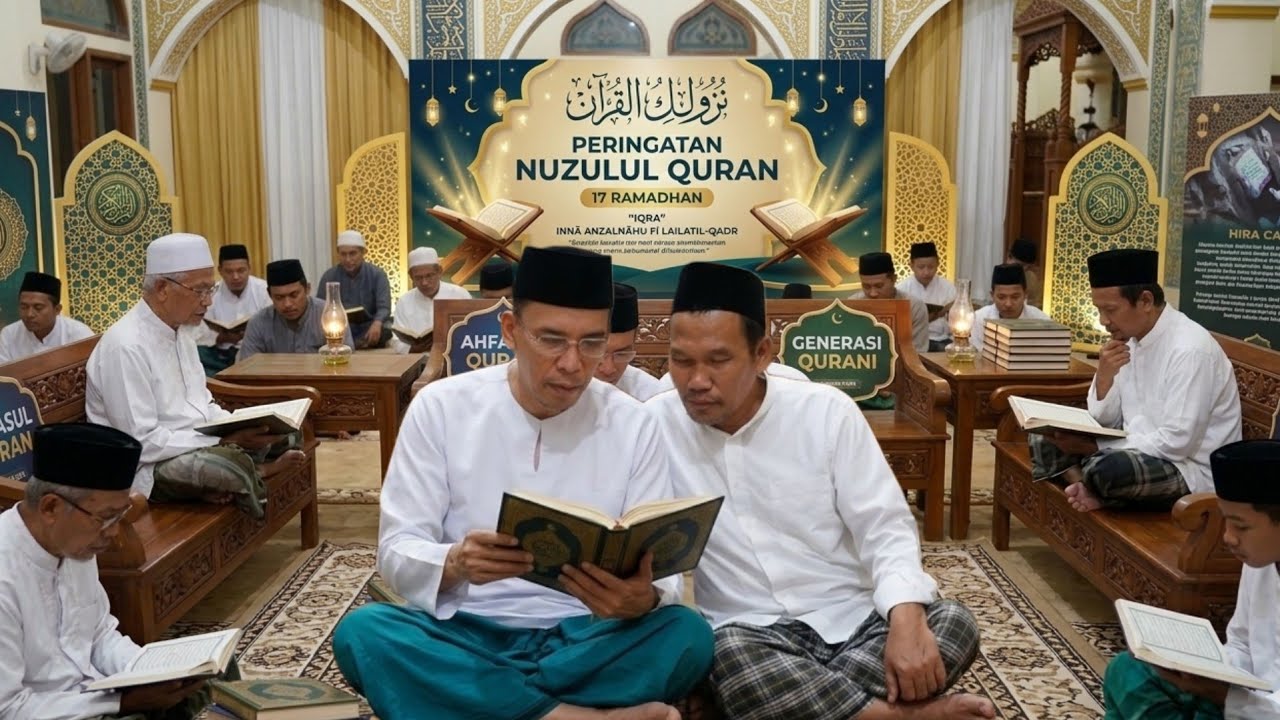 Gus Baha & Tuan Guru Bajang: Duet Harimau Tafsir Kupas Keajaiban Al-Qur'an di Malam Nuzulul Qur'an