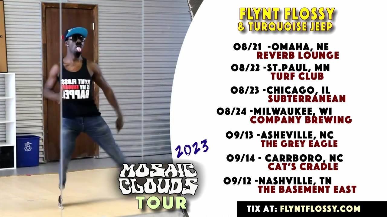 Chicago , Minnesota n More! Flynt Flossy and the Turquoise Fam Ridin thru! Mosaic Clouds Tour image photo
