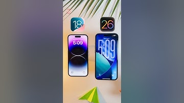 iOS26 vs iOS18: New Look! #gadgets360 #tech #techreels #ios #ios26 #ios18 #apple #iphone #appleevent