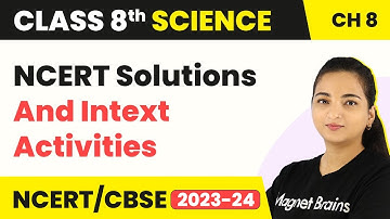 Class 8 Science Chapter 8 | NCERT Solutions and Intext Activities - Cell Structure and Functions