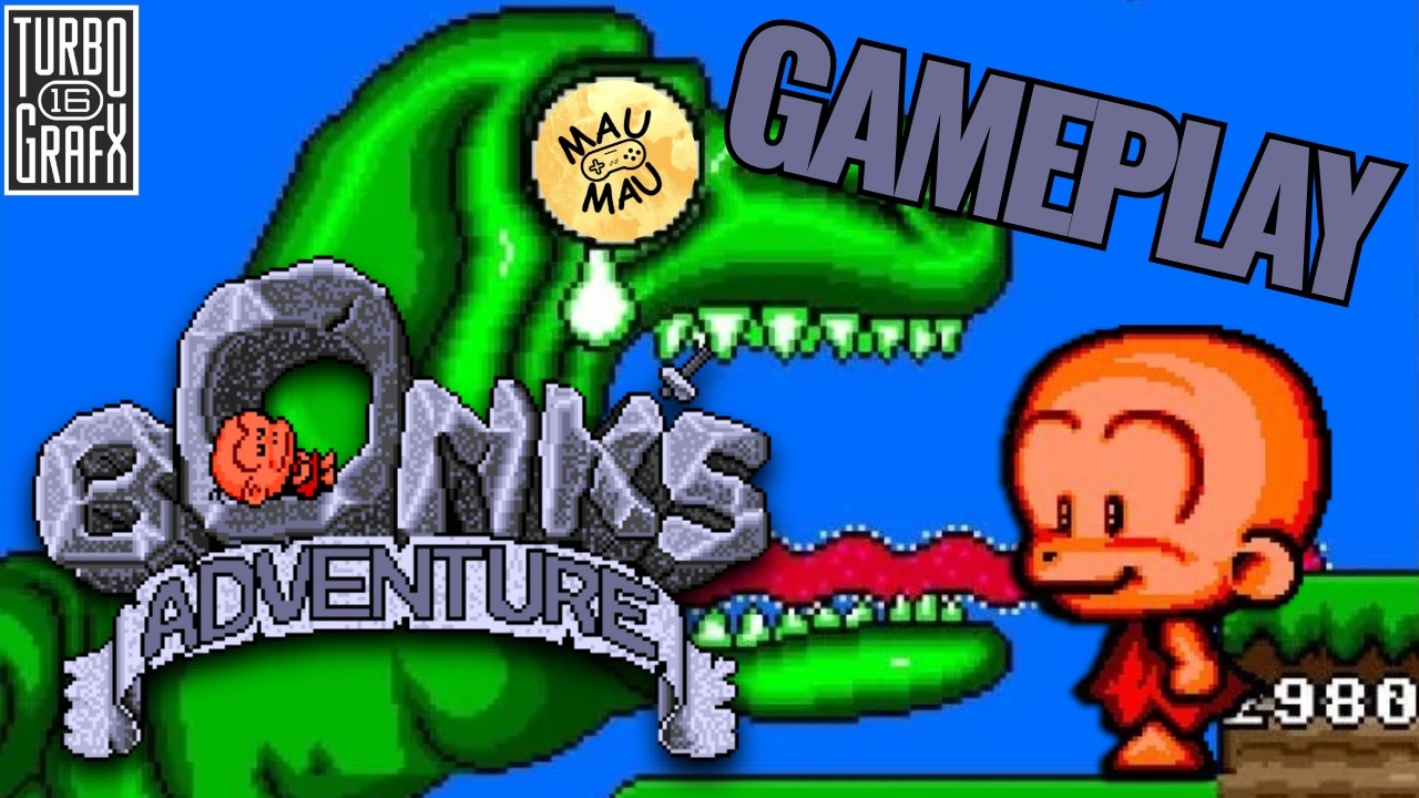 Bonk's Adventure - TurboGrafx-16 Gameplay Completo