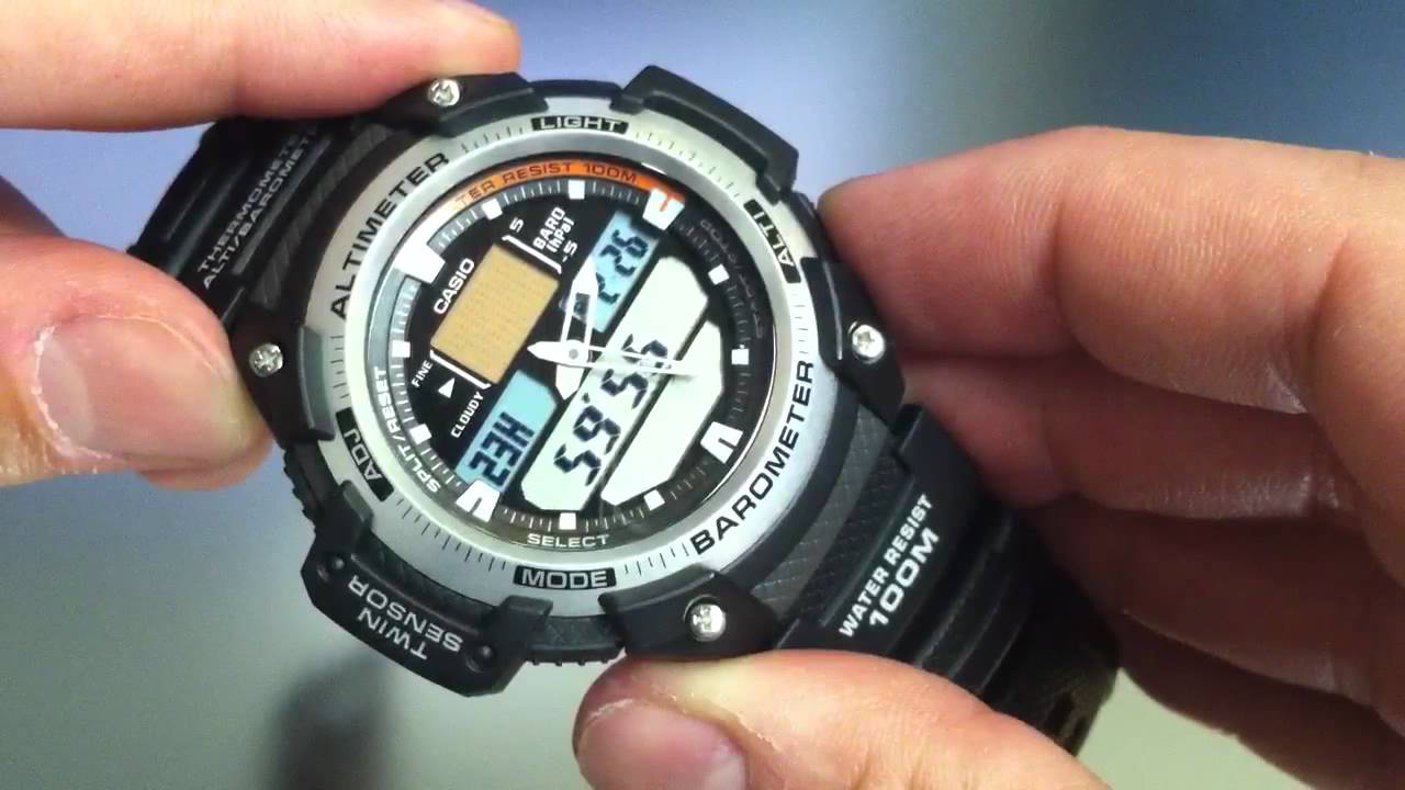 casio barometer altimeter watch