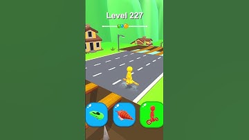 Level 227 Shape shifting game very cool and gnarly hyper casual game.#shapeshifting #shorts #games
