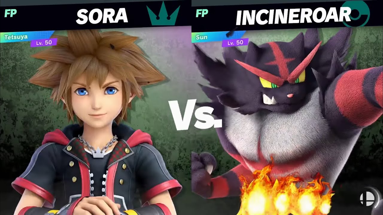 Amiibo Battles: Sora vs Incineroar (Tetsuya vs Sun)