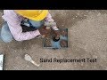 Soil Compaction Test | Sand Replacement method | LIVE