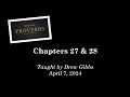 Proverbs 27 & 28 (April 7, 2024 - Sunday AM Bible Class)