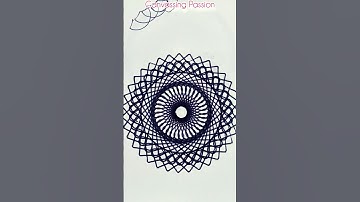 Easy illustration of Spirograph for beginners #shorts #spirograph #art #lineart #2025