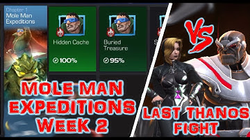 MCOC: Thanos AQ Boss Fight (Last Time) | Mole Man Expeditions Week 2 Buried Treasure