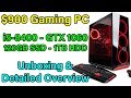 $900 Gaming PC - i5-8400 & GTX 1060 - Unboxing & Overview - YouTube