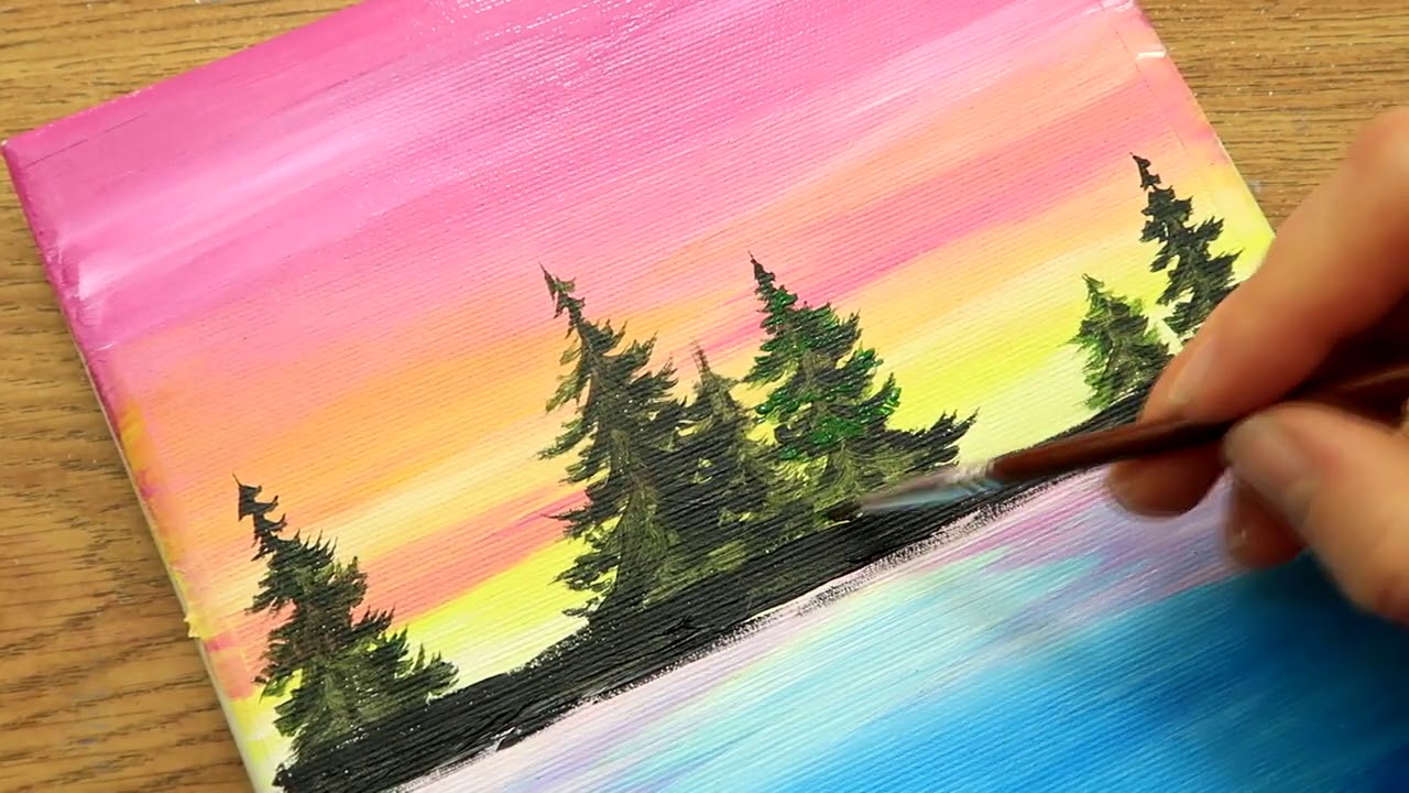 Daily challenge 95 A Place of Peace Acrylic Painting WOW ART STYLE