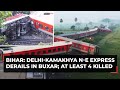 Bihar train accident delhikamakhya northeast express derail in buxar at least 4 killed