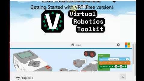 VRT Getting started software menu navigation