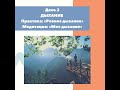 День 2. ДЫХАНИЕ Практика: «Ровное дыхание» Медитация: «Дыхание и пространство ума»