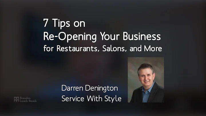 7 Tips When Planning to Re-Open Your Business