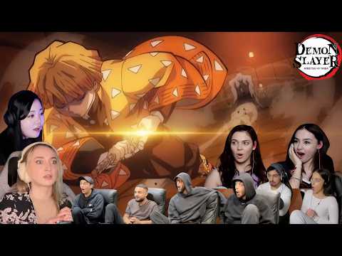 Zenitsu Shocked Everyone 😱⚡️ | Demon Slayer Season 1 Episode 12 | Reaction Compilation