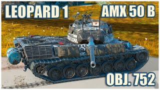 : Leopard 1, AMX 50 B &  752  WoT Blitz Gameplay