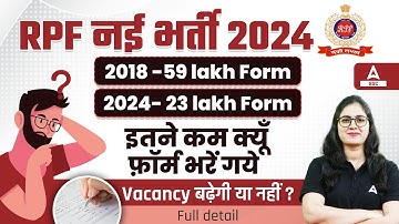 RPF Total Form Fill Up 2024 | RPF New Vacancy 2024 | RPF SI and Constable Form Fill Up 2024