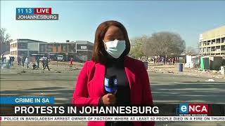 Protests flare up in Johannesburg