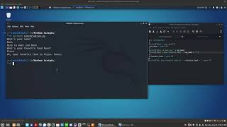 Using Python to create a conversation in the terminal