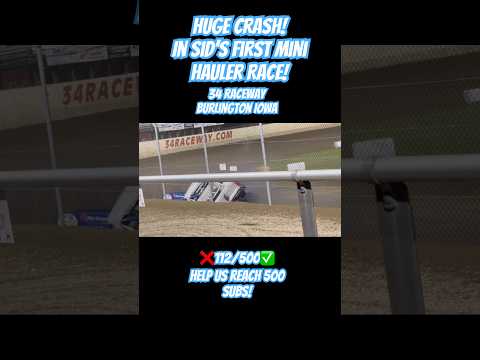 Mini Hauler Crash at 34 Raceway!Drivers Ok#minihauler##34raceway#racetruck#crash#sid#oversteerboystv