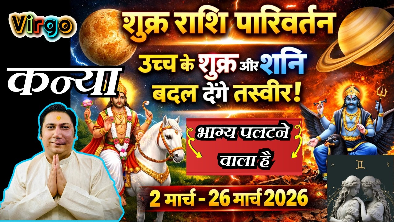 Kanya rashi / lagna –Venus transit march 2026 – astroguru Nikhil