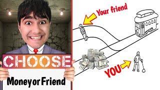 Choose Between Money Or Friend | Absurd Trolley Problems