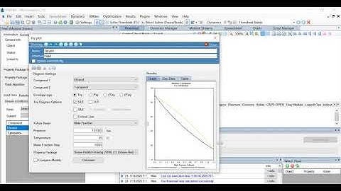 Creating a Binary Phase Envelope of a Component Mixture Using DWSIM Software