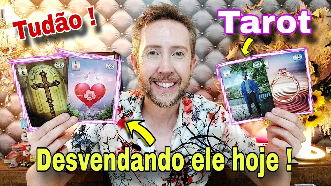 Desvendando ele hoje ! O que ele esconde ? Tudão sobre ele hoje tarot-Como ele está em relação a mim