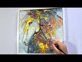 Abstract Painting Tutorial for Beginners / Easy Horse with Acrylics and Palette Knife