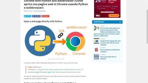 Open link in Chrome with Python and webbrowser.