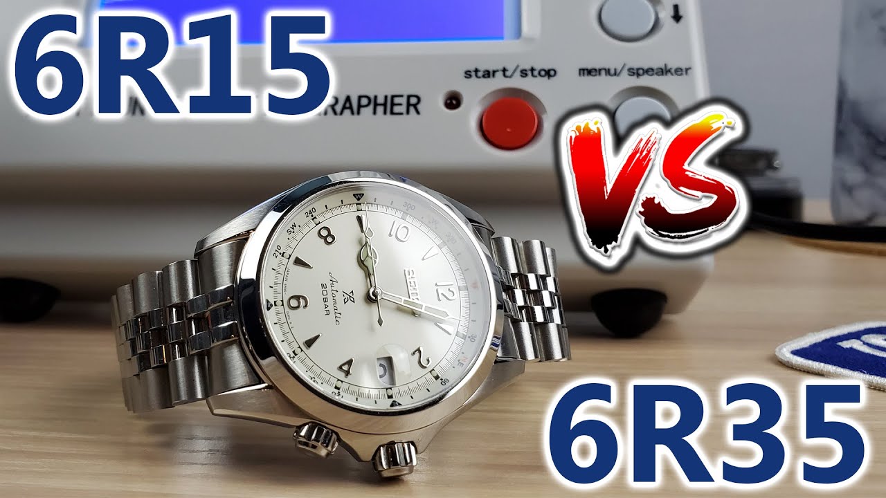 Seiko 6R15 vs 6R35 Timegrapher Results are in! 6R15 Movement, 6R35 Movement  Review. Seiko Watches - YouTube