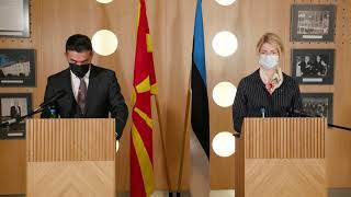 Press Statements By Eva Maria Liimets And Nikola Dimitrov, 7.05.2021