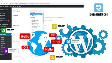 Change "WordPress Admin Dashboard Language" | DomainRacer 2025