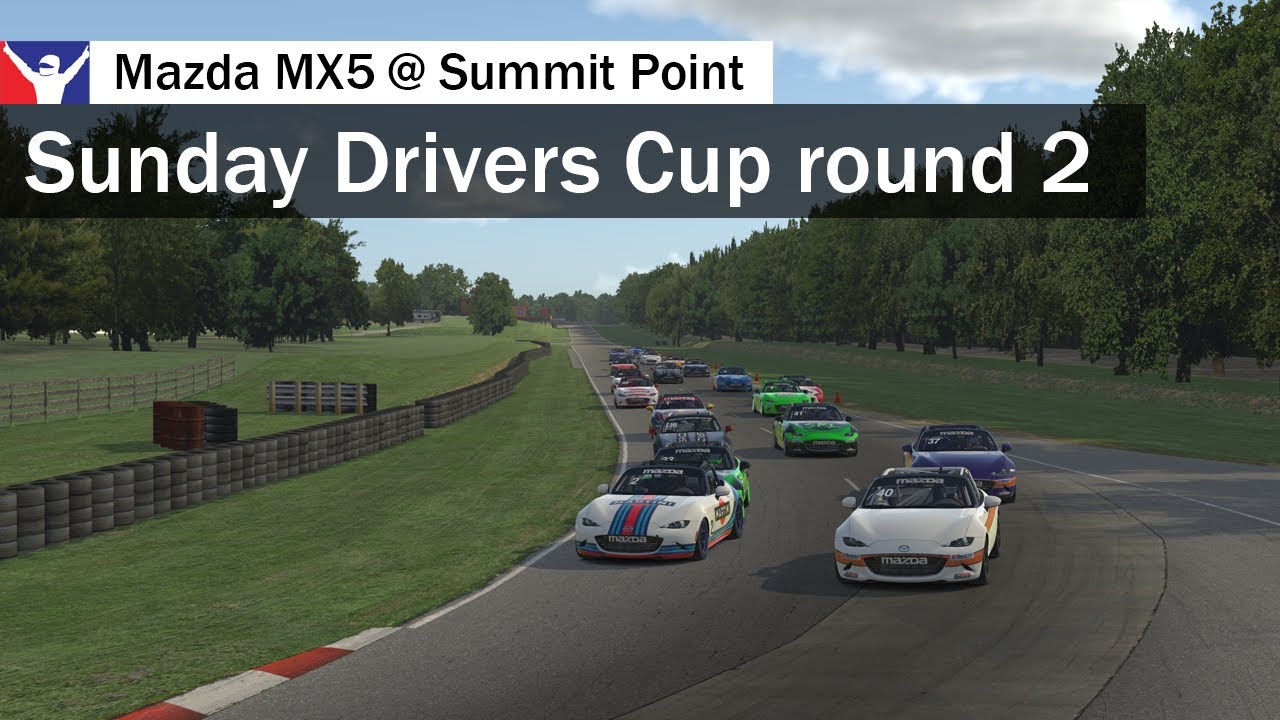 iRacing Sunday Drivers Cup round 2 Mazda MX5 Summit Point Raceway