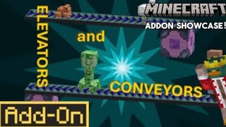 Minecraft: Elevators and conveyors addon | Say goodbye to redstone!