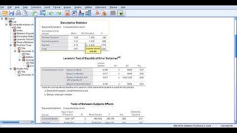 ANOVA 3: One-Way ANOVA using GLM
