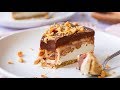 Snickers ice cream cake  vegan  gf