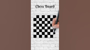 Draw Chess Board | Easy drawing | #drawings #shorts