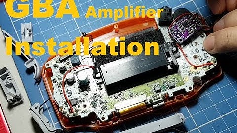Game Boy Advance Amplifier Mod