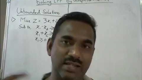 LPP By Graphical Method Unbounded Solution