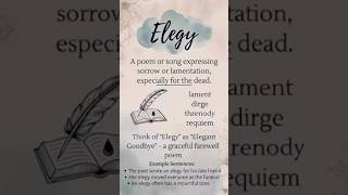 ELEGY POEM turned to MOVIE. (Plus guaranteed festival acceptances)