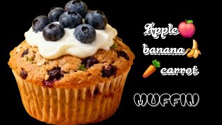 Healthy ABC Muffins! 🍎🍌🥕 Apple Banana Carrot Muffins (No Sugar) | Fathima's Deccani Kitchen